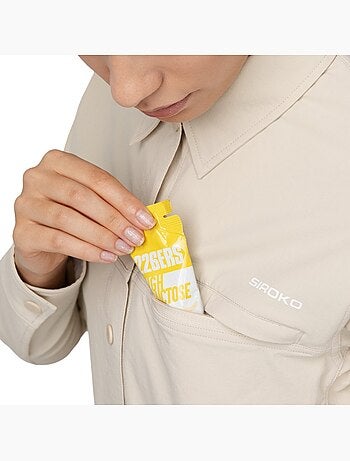 Sobrecamisa de verão de ciclismo gravel para mulher