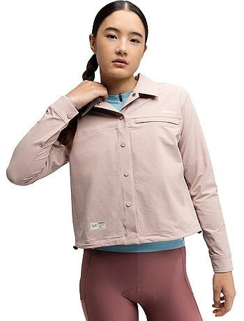 Sobrecamisa de verão de ciclismo gravel para mulher