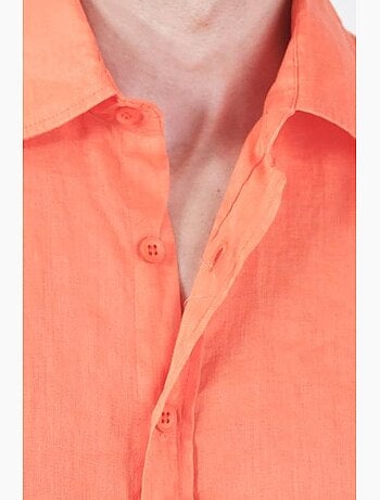 Sobrecamisa em linho oversize para homem giesto