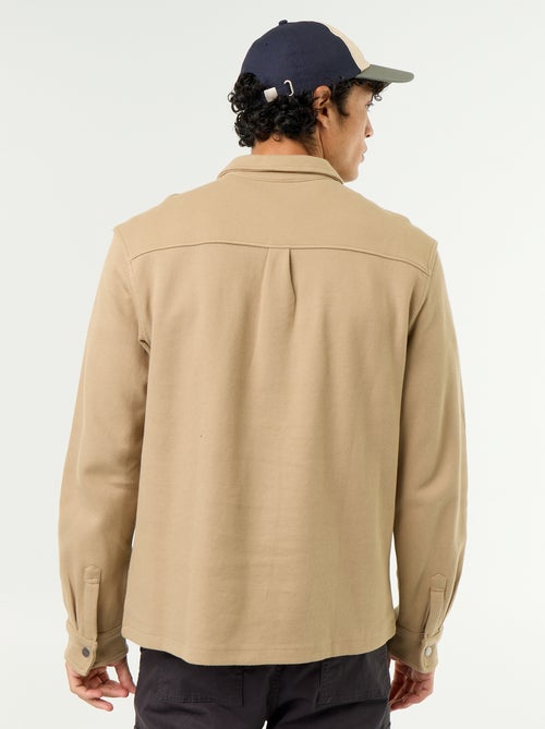 Sobrecamisa em malha piqué - Kiabi