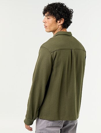 Sobrecamisa em malha piqué