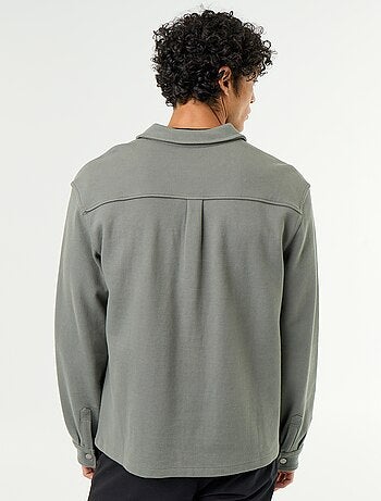 Sobrecamisa em malha piqué