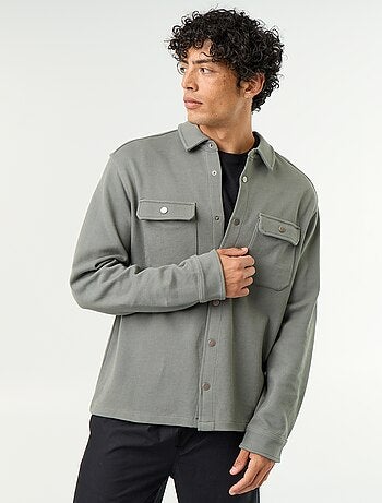 Sobrecamisa em malha piqué