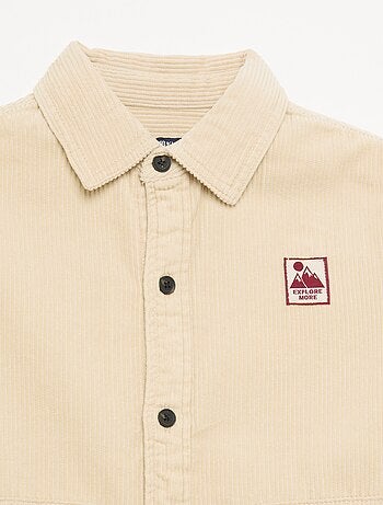Sobrecamisa lisa de bombazine