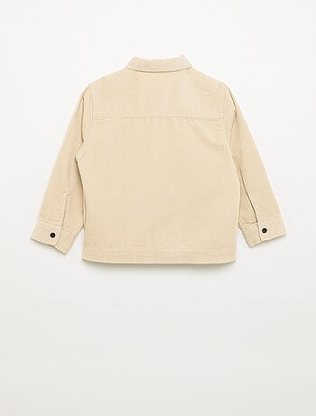 Sobrecamisa lisa de bombazine
