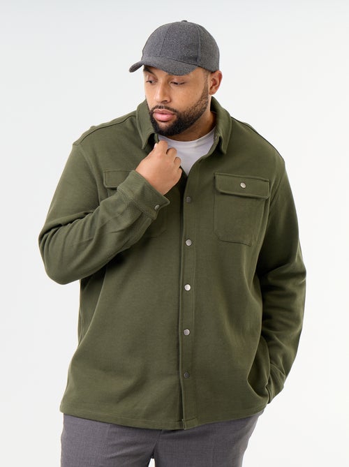 Sobrecamisa lisa em malha piqué - Kiabi Sobrecamisa lisa em malha piqué - Kiabi