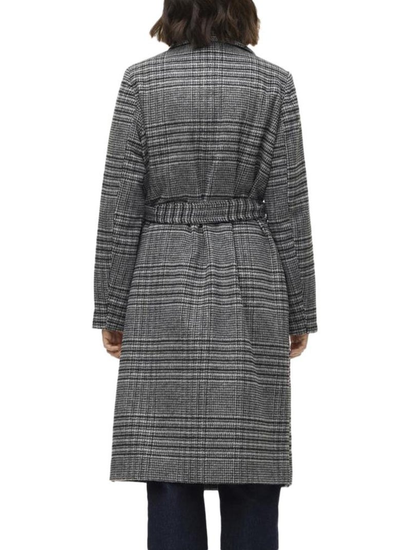 Sobretudo Cinzento Feminino Vero Moda Luck Cinza-prateado - Kiabi