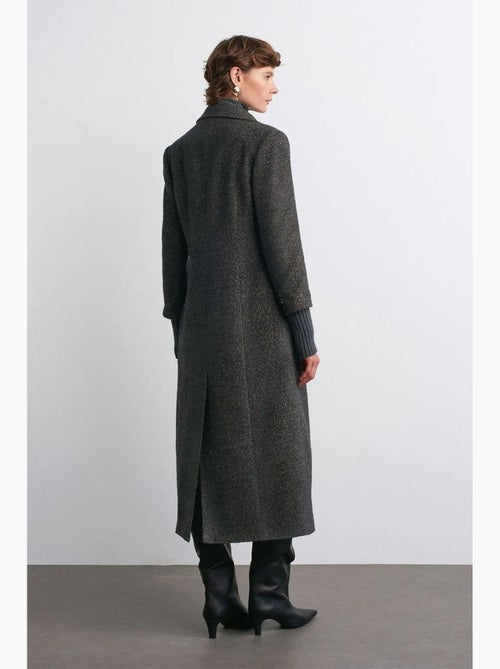 Sobretudo comprido em tweed texturizado dilvin - Kiabi Sobretudo comprido em tweed texturizado dilvin - Kiabi