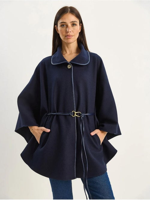 Sobretudo comprido oversized em mistura de lã texturizada com colarinho de casaco lucci - Kiabi Sobretudo comprido oversized em mistura de lã texturizada com colarinho de casaco lucci - Kiabi