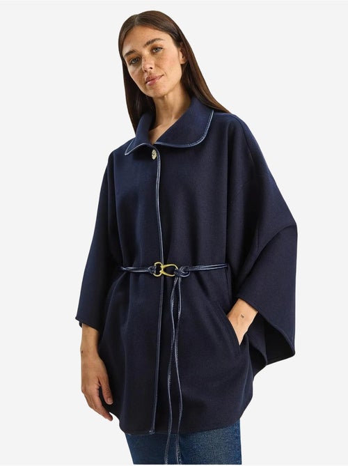 Sobretudo comprido oversized em mistura de lã texturizada com colarinho de casaco lucci - Kiabi Sobretudo comprido oversized em mistura de lã texturizada com colarinho de casaco lucci - Kiabi