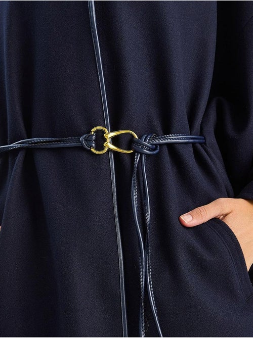 Sobretudo comprido oversized em mistura de lã texturizada com colarinho de casaco lucci - Kiabi Sobretudo comprido oversized em mistura de lã texturizada com colarinho de casaco lucci - Kiabi