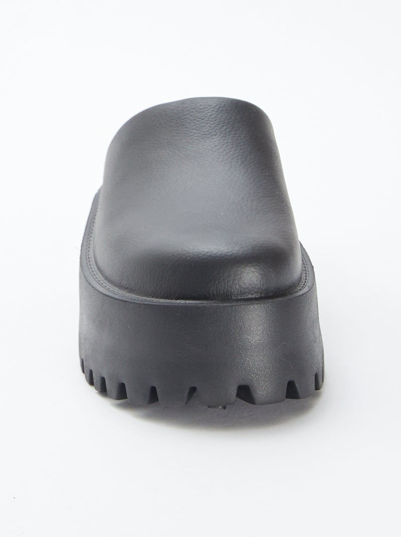 Socas de borracha moldada com sola grossa PRETO - Kiabi
