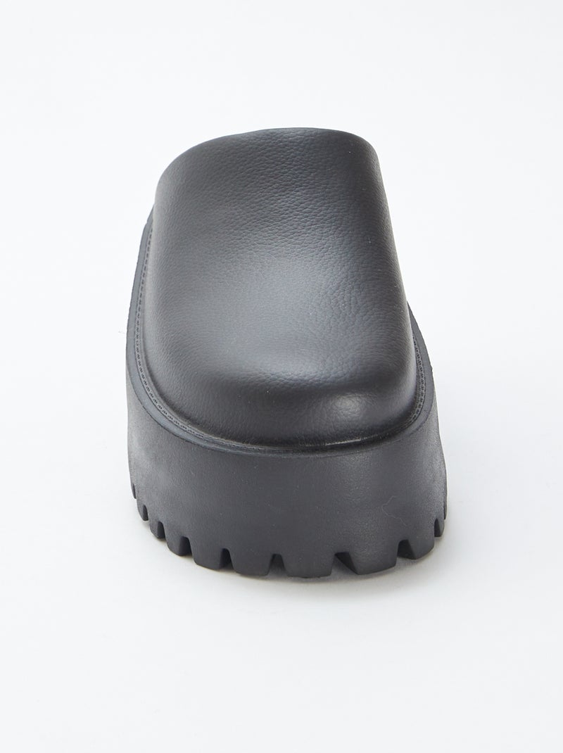 Socas de borracha moldada com sola grossa PRETO - Kiabi