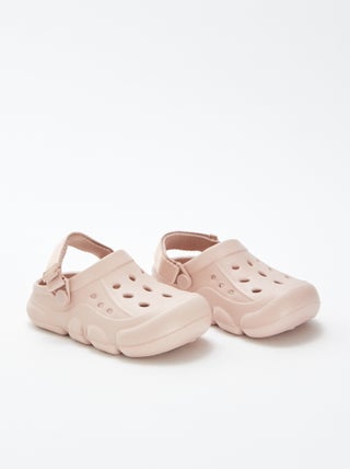 Socas de plástico moldado com tira de velcro
