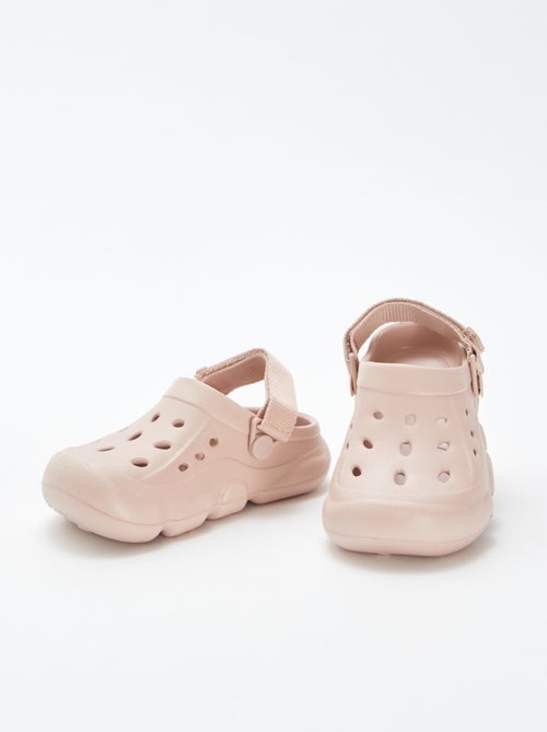 Socas de plástico moldado com tira de velcro - Kiabi