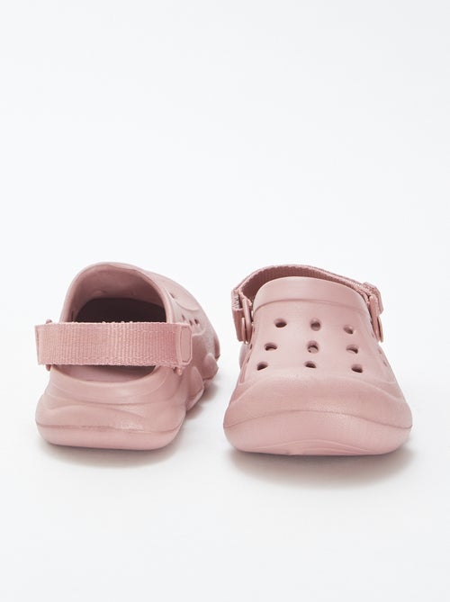 Socas de plástico moldado com tira de velcro - Kiabi