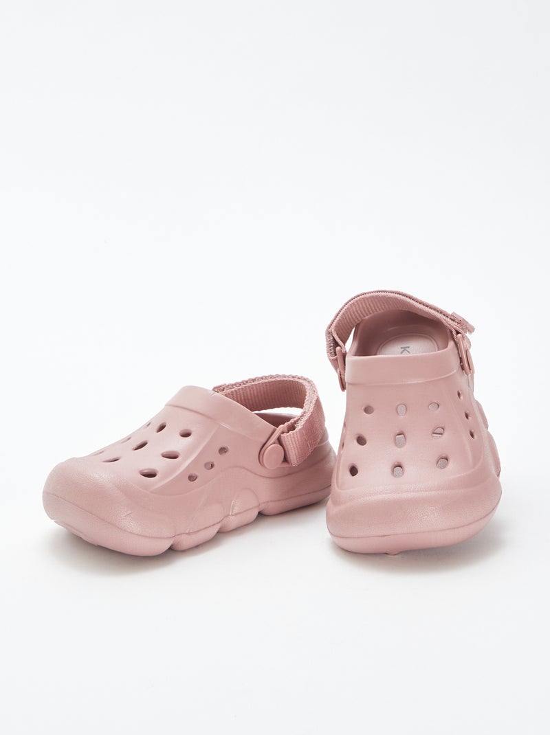 Socas de plástico moldado com tira de velcro VIOLETA - Kiabi