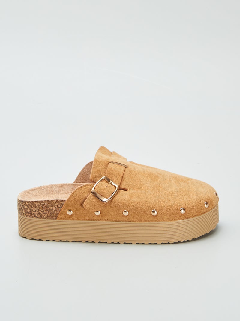 Socas em camurça sintética CASTANHO - Kiabi