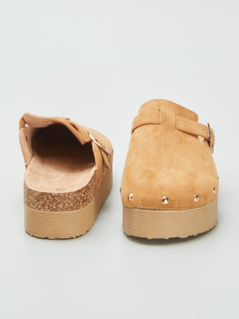 Socas em camurça sintética CASTANHO - Kiabi