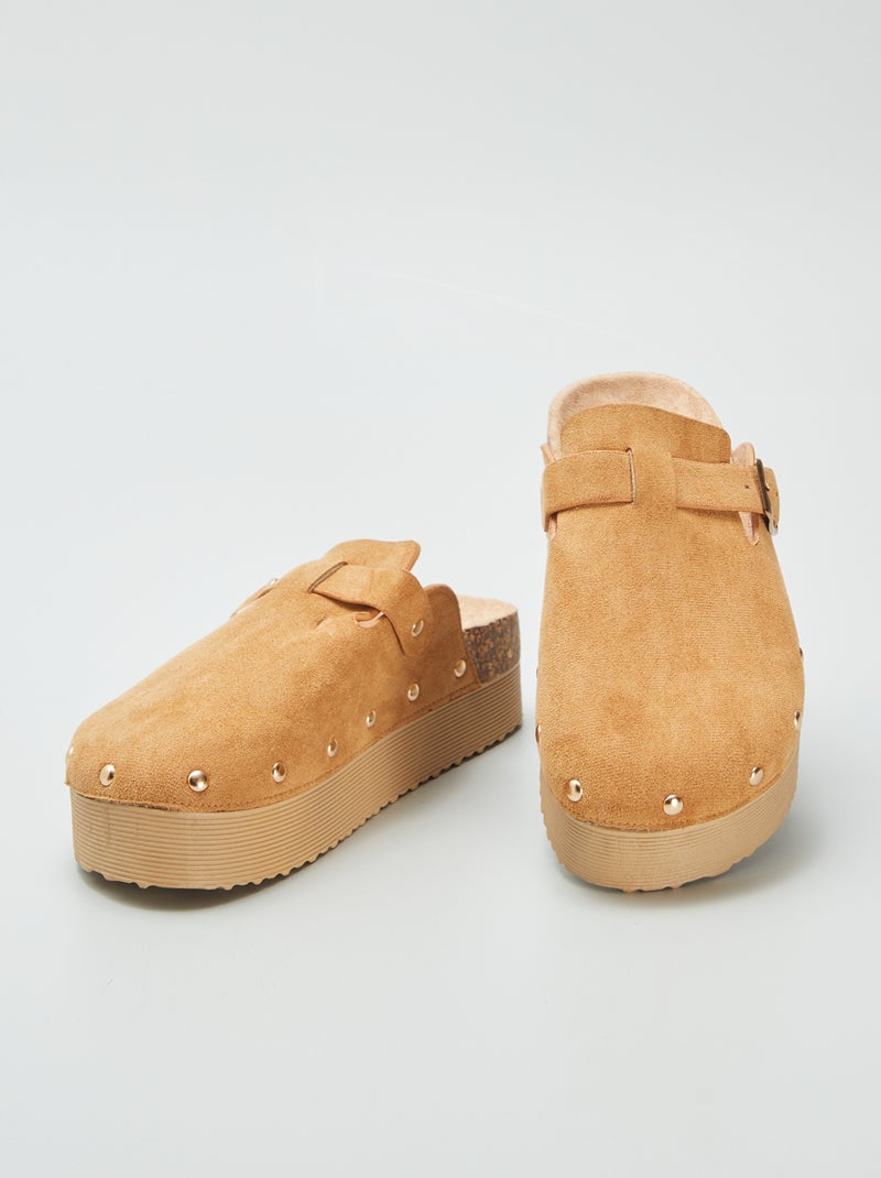 Socas em camurça sintética CASTANHO - Kiabi