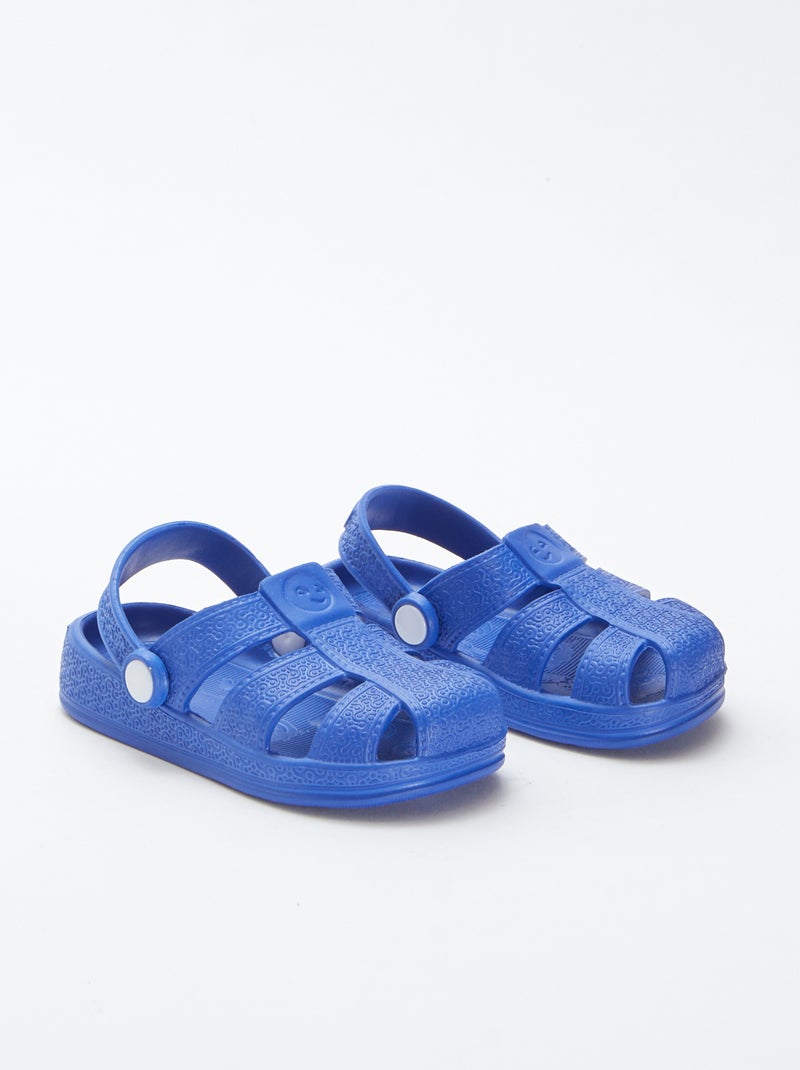 Socas em plástico moldado com textura AZUL - Kiabi