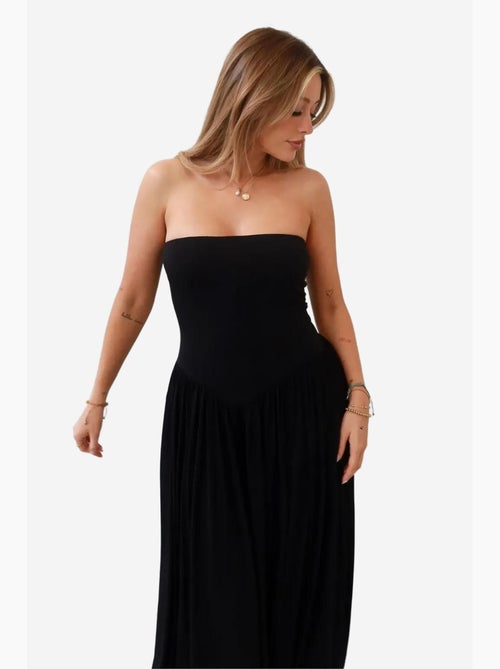 Sofie vestido maxi justo sem alças hiccup - Kiabi