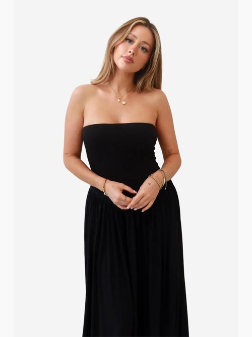 Sofie vestido maxi justo sem alças hiccup - Kiabi