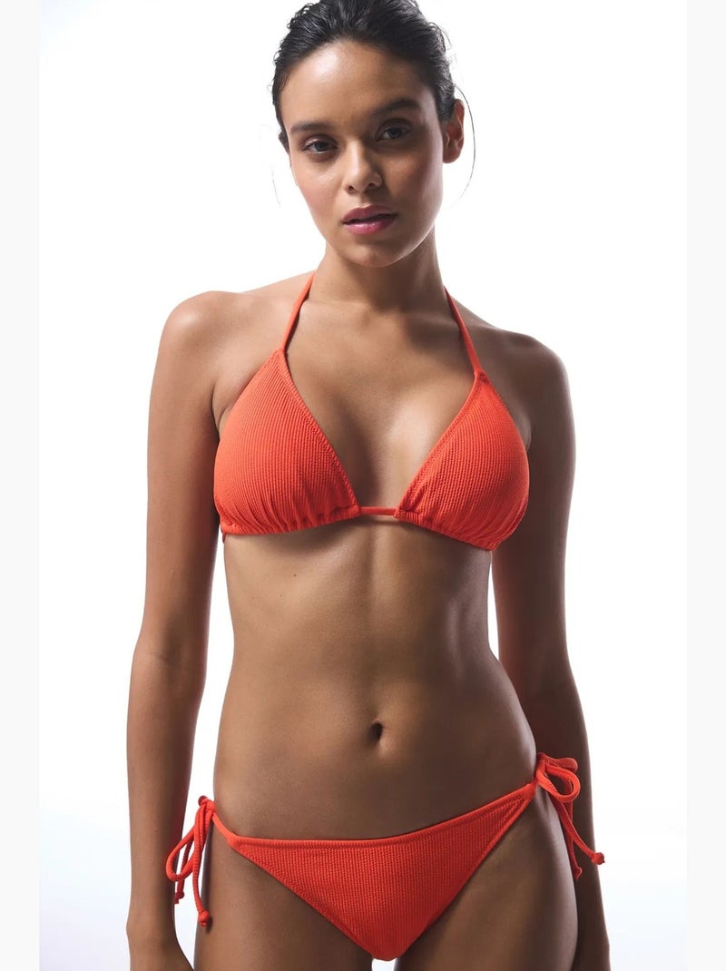 Sona top de biquíni triangular penti Laranja - Kiabi