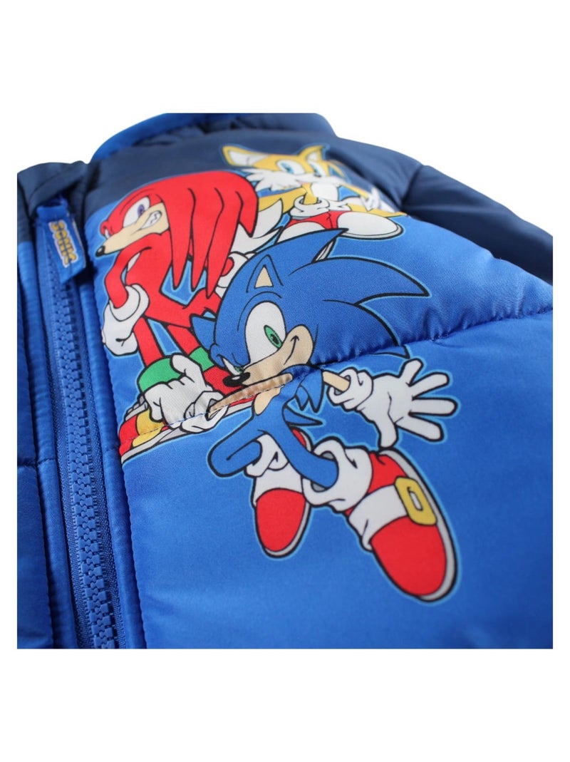 Sonic - Casaco acolchoado  menino Azul - Kiabi