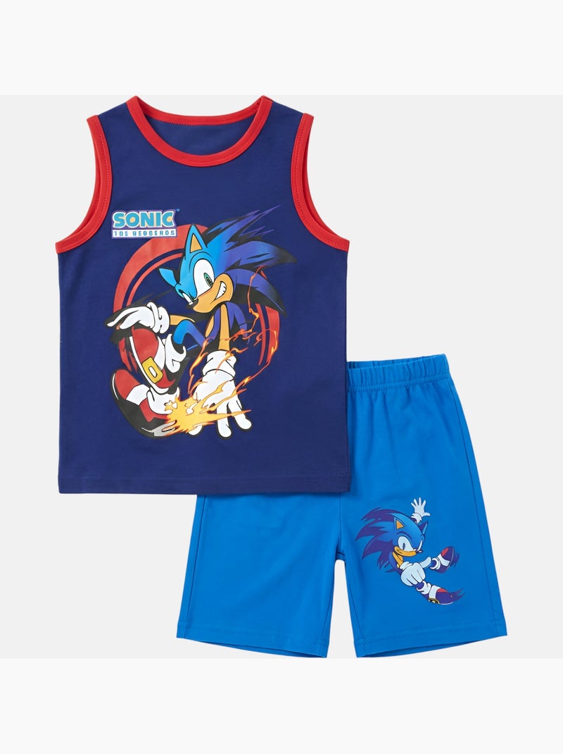 Sonic - Conjunto  menino Azul-marinho - Kiabi