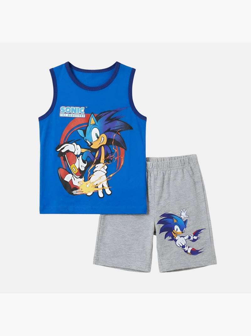 Sonic - Conjunto  menino Azul - Kiabi