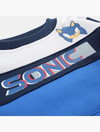 Sonic - Conjunto sweat e calças de jogging menino estampado