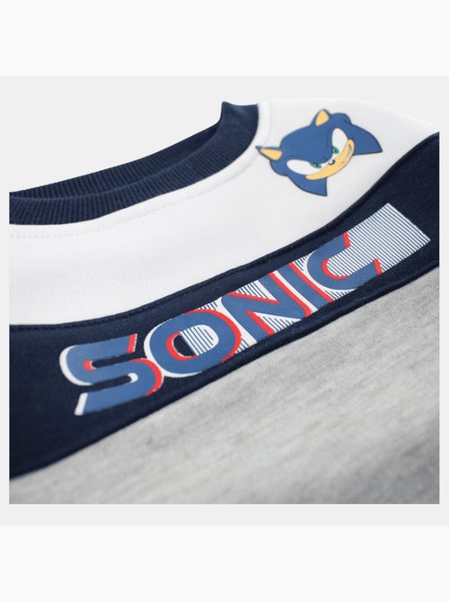 Sonic - Conjunto sweat e calças de jogging menino estampado - Kiabi