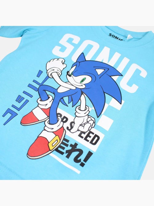 Sonic - Conjunto t-shirt e calção menino com padrão - Kiabi Sonic - Conjunto t-shirt e calção menino com padrão - Kiabi