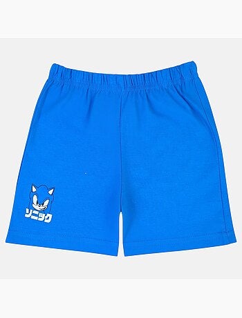 Sonic - Conjunto t-shirt e calção menino com padrão
