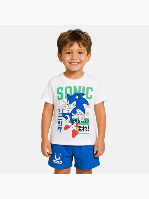 Sonic - Conjunto t-shirt e calção menino com padrão - Kiabi Sonic - Conjunto t-shirt e calção menino com padrão - Kiabi