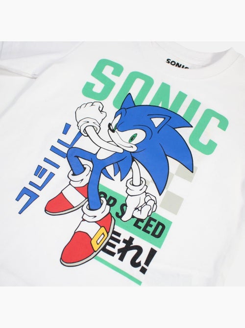 Sonic - Conjunto t-shirt e calção menino com padrão - Kiabi Sonic - Conjunto t-shirt e calção menino com padrão - Kiabi