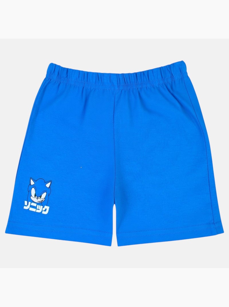 Sonic - Conjunto t-shirt e calção menino com padrão Branco - Kiabi