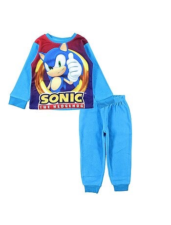 Sonic - Pijama polar menino estampado