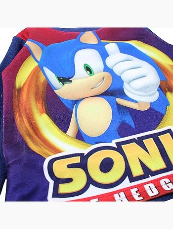 Sonic - Pijama polar menino estampado