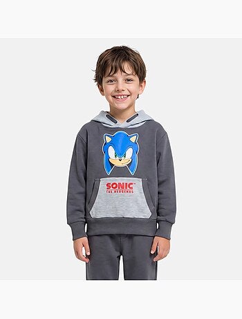 Sonic - sweat com capuz menino