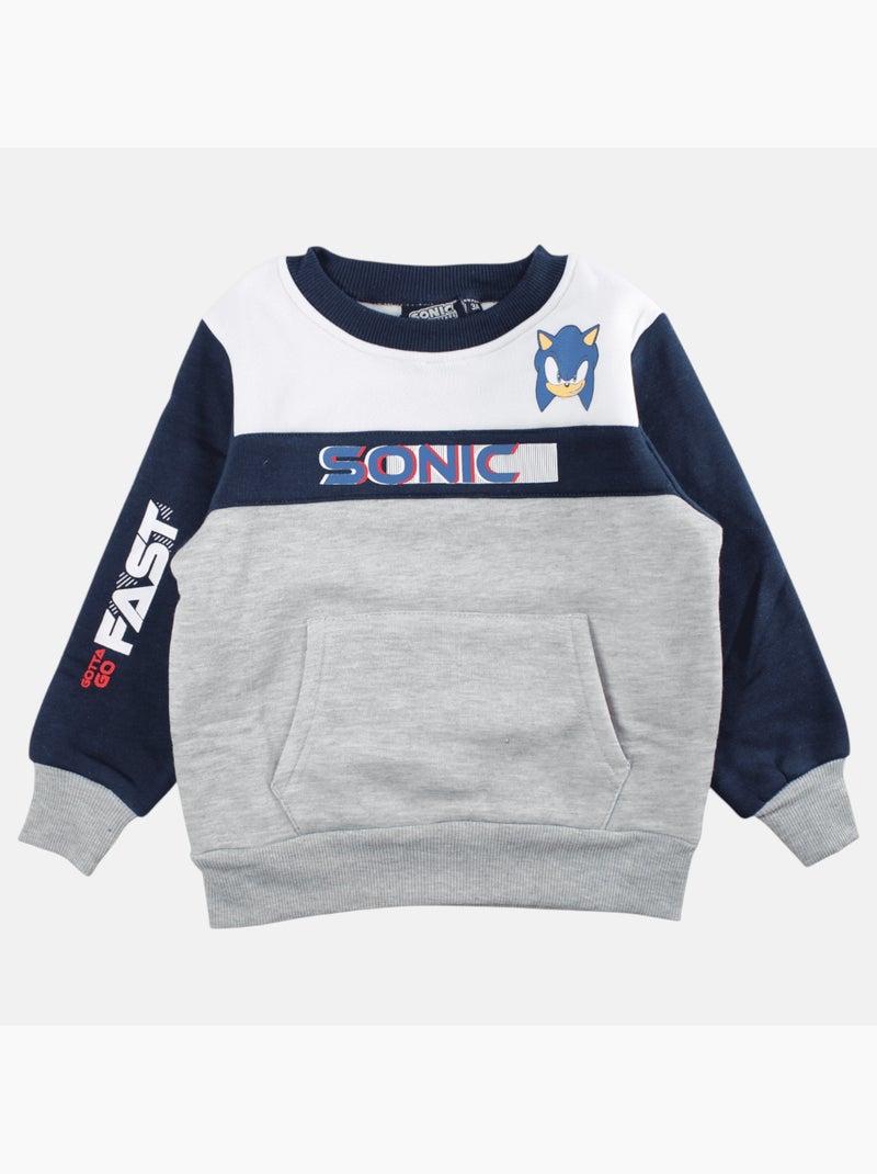 Sonic - Sweat menino com padrão Cinza - Kiabi