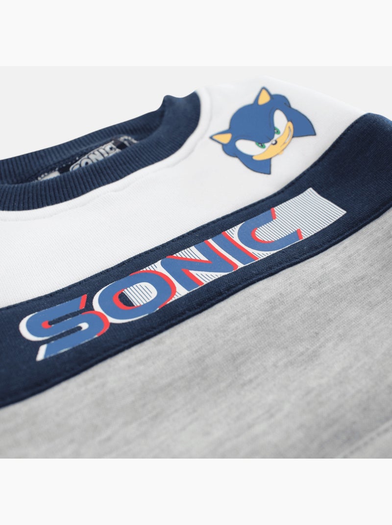 Sonic - Sweat menino com padrão Cinza - Kiabi