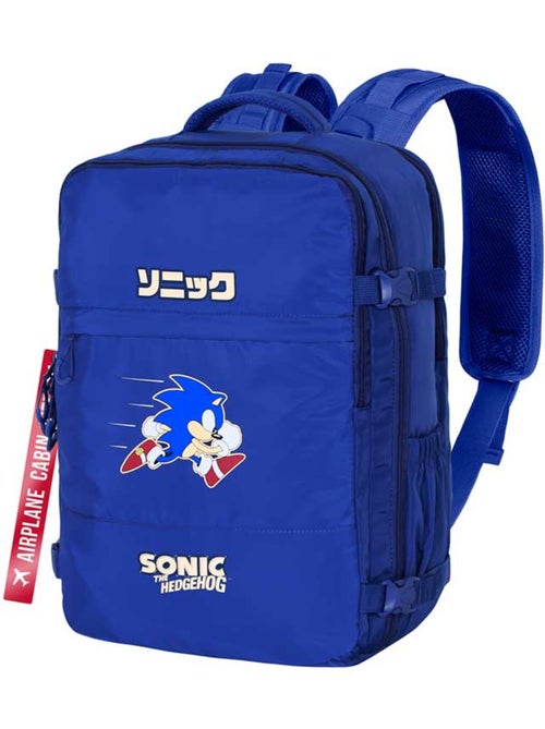 Sonic The Hedgehog Action Mochila Mercury Viagem Cabine Avião 40x20x25cm, Azul - Kiabi Sonic The Hedgehog Action Mochila Mercury Viagem Cabine Avião 40x20x25cm, Azul - Kiabi