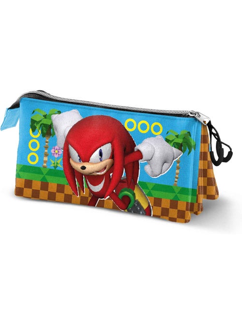 Sonic The Hedgehog Knuckles Run Estojo Triplo, Multicolorido - Kiabi Sonic The Hedgehog Knuckles Run Estojo Triplo, Multicolorido - Kiabi
