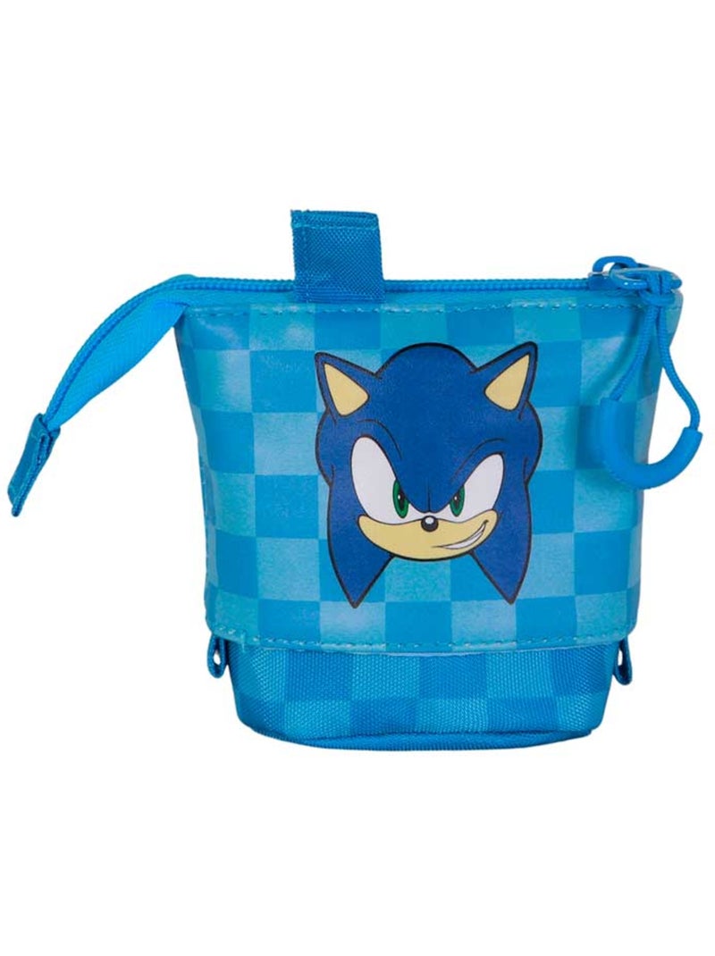 Sonic The Hedgehog Sight Estojo Cute + 2 Canetas de Gel Apagáveis, Azul Azul - Kiabi