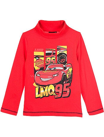 Sous-pull vermelho menino cars - licença oficial