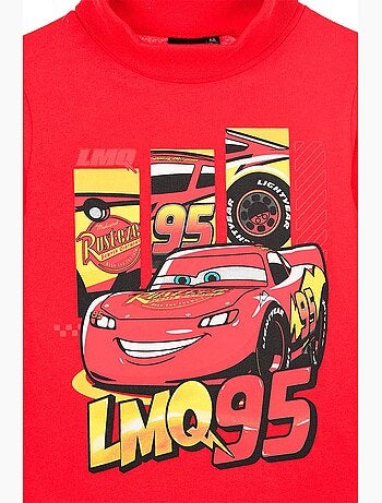 Sous-pull vermelho menino cars - licença oficial