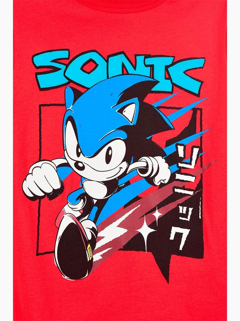 Sous-pull vermelho menino sonic - licença oficial Vermelho - Kiabi
