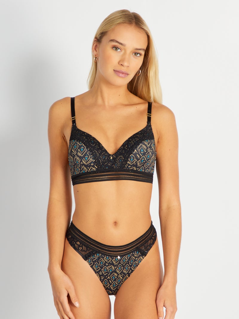 Soutien acolchoado 'Mojito Lingerie' PRETO - Kiabi